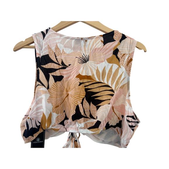 NWT Volcom Vintage Printed Maxi Dress XXL Beach Boho Vacation Resort Casual - Picture 11 of 16